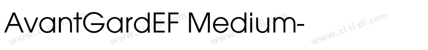 AvantGardEF Medium字体转换